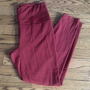 Women's Red Leggings Pants- Size L